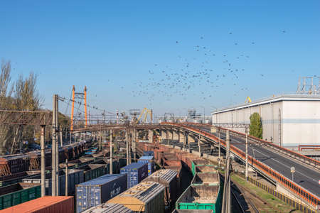 Odessa, Ukraine 11.11.2019. View of the Passenger Port or Maritime Station in Odessa, Ukraine, on a...