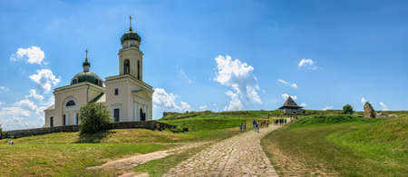 Khotyn, Ukraine 11.07.2021. Khotyn fortress in Chernivtsi region of Ukraine on a sunny summer day