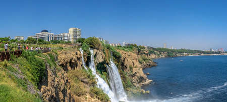 Antalya, Turkey 19.07.2021. Lower Duden waterfalls or Lara waterfall in Antalya, Turkey, on a sunny summer dayのeditorial素材