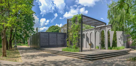 Odessa, Ukraine 06.05.2022. Preobrazhensky park in Odessa during the war in Ukraine on a sunny spring dayのeditorial素材