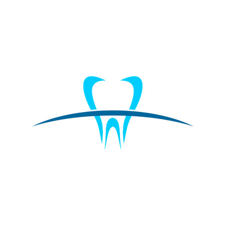 Dental logo template. Tooth icon. Dental care symbol.のイラスト素材