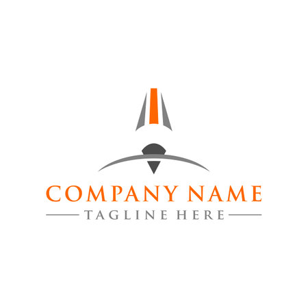 Business corporate abstract unity vector logo design template. Letter A logo design.のイラスト素材