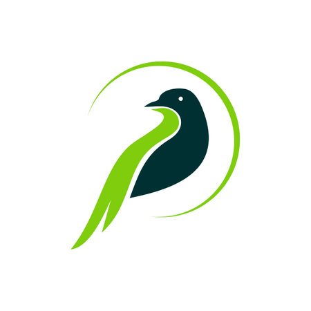 Bird logo design template. Bird vector icon. Bird vector icon.のイラスト素材