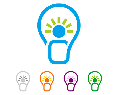 Idea Light Bulb Icon. Flat Design style eps 10のイラスト素材