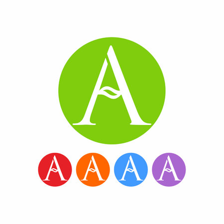 Letter A icon design template elements. Can be used for letter Aのイラスト素材