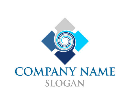 tile vector logo design template. Corporate identity design element.のイラスト素材