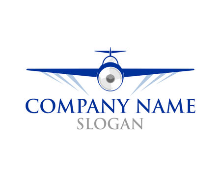 Airplane logo and symbol vector illustration design. Airplane logo templateのイラスト素材