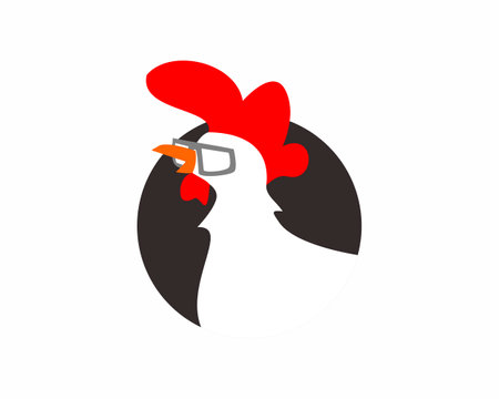 Rooster Logo Template vector icon illustration design
 cockのイラスト素材