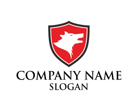 Wolf logo design inspiration vector template. Creative wolf logo design concept.のイラスト素材