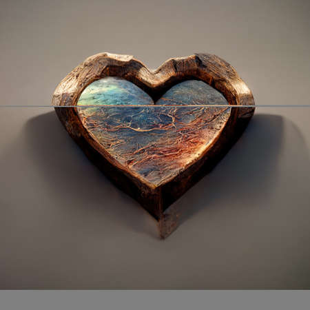 Love Hearts Decorative Art Printable Illustration Abstract Backgroundの写真素材