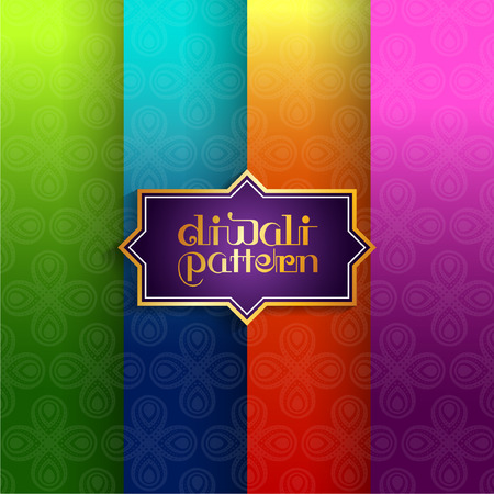 Diwali Pattern - Detailed and easily editableのイラスト素材