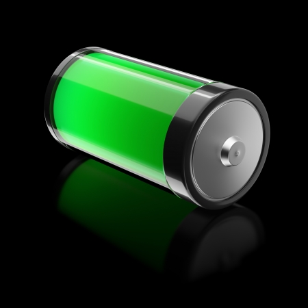 Battery filled with eco-energyの写真素材