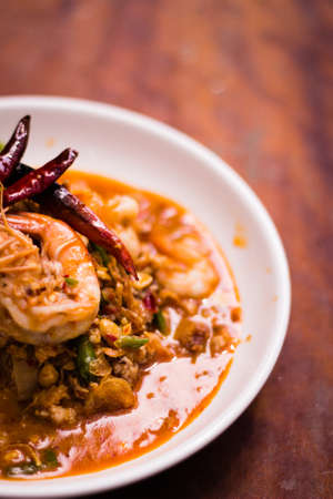 Thai cuisine with shrimpの写真素材