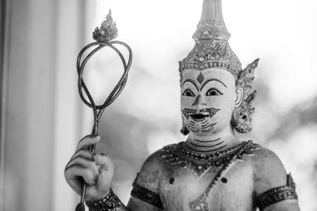 Brahma God Sculpture holding a whipのeditorial素材