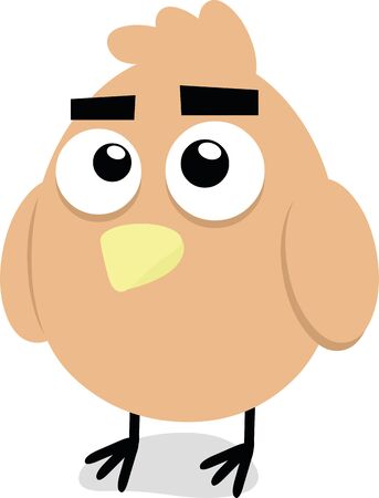 Vector illustration of a cute cartoon birdのイラスト素材