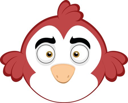 Vector illustration of a funny cartoon birdのイラスト素材