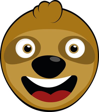 Vector illustration of a cute sloth cartoonのイラスト素材