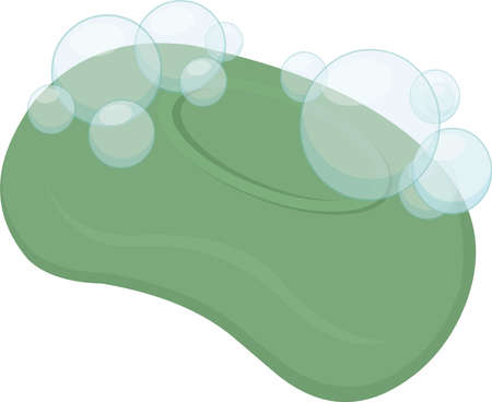 Vector illustration of emoticon of a soapのイラスト素材