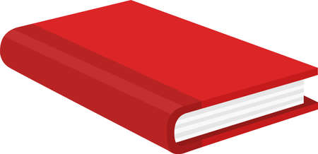 Vector illustration of emoticon of a red bookのイラスト素材
