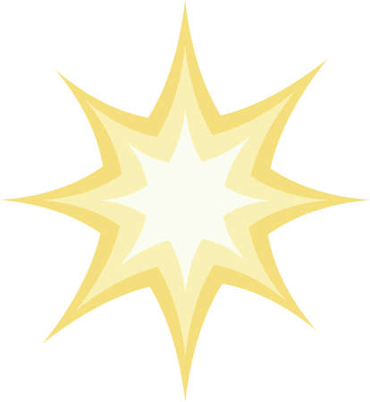 Vector illustration of a yellow star emoticonのイラスト素材