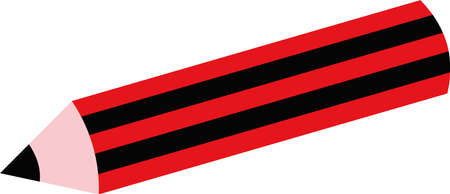 Vector illustration of a pencilのイラスト素材