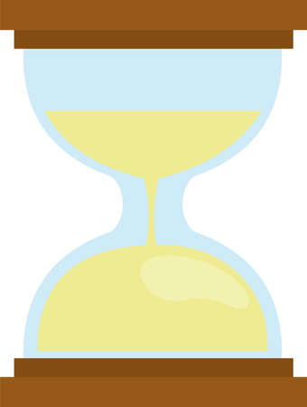 Vector emoticon illustration of hourglass not doneのイラスト素材