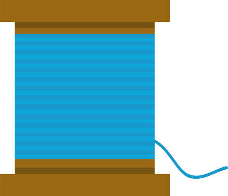 Vector emoticon illustration of a thread spoolのイラスト素材