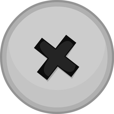 Vector illustration of a screw headのイラスト素材