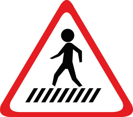 Vector illustration of crosswalk traffic signのイラスト素材