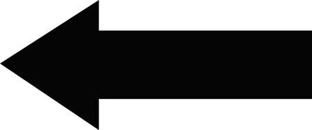 Vector illustration of arrow pointing leftのイラスト素材