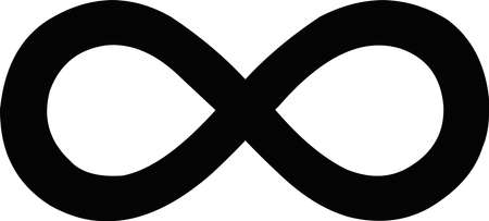 Vector illustration of infinity symbol