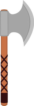 Vector illustration of a viking axのイラスト素材