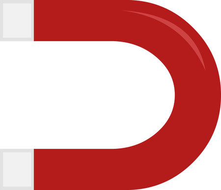 vector illustration of a cartoon magnetのイラスト素材