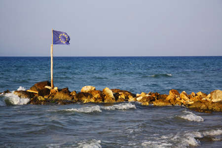 eu flagの写真素材