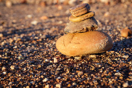 Natural Rock pile on a rocky floor