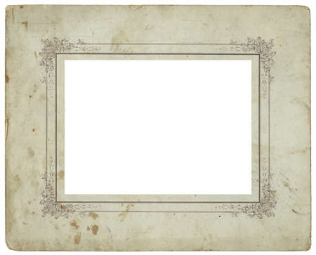 Vintage used photo frame - circa 1900 - perfect in detailの写真素材