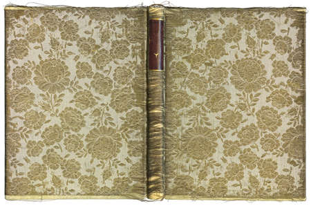 Vintage open book cover with floral pattern - circa 1905 - XL sizeの写真素材