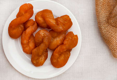 Traditional South African dessert Koeksistersの写真素材