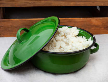 Traditional South African staple food pap
