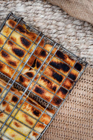 Traditional South African braai bread sandwichesの写真素材