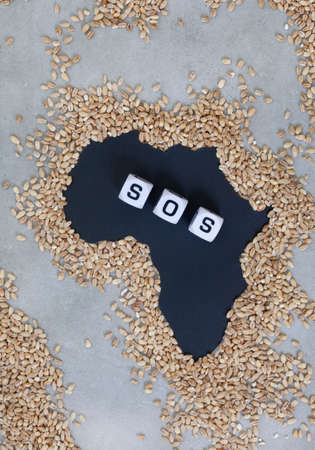 Africa as hunger and shortages loom. Grain shortage and food security, a world in crisis during war...