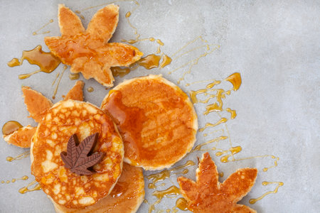 CBD infused pancake. Starting your day in the right moodの写真素材