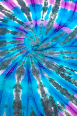 close up of tie dye fabric for background and texture, fashion designの写真素材