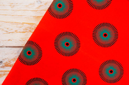 Colorful South African Iconic printed fabric known as Shwe Shwe