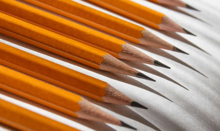 pencils and shadows on the paper