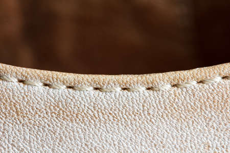 durable seam on  shoe detail closeupの写真素材