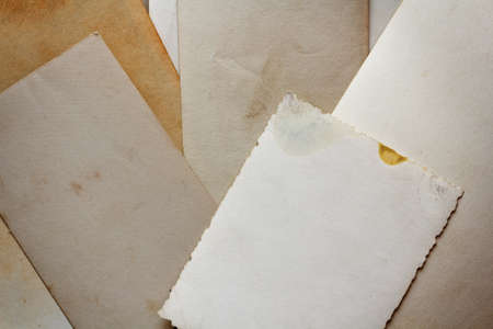 Sheets of old paper for backgroundの写真素材
