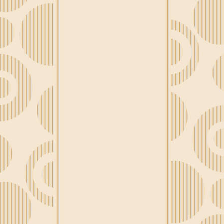invitation card with an abstract pattern in  golden colorsのイラスト素材