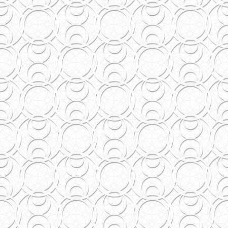 geometric  seamless vector pattern with circles  in light monochrome colorsのイラスト素材