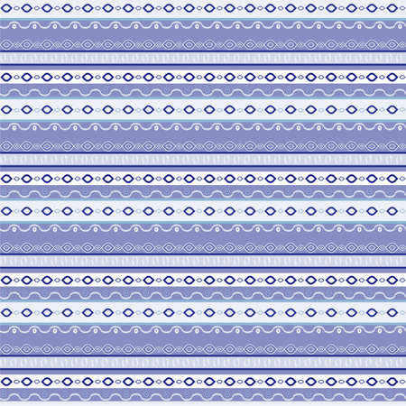 Delicate seamless geometric pattern with horizontal  stripes and small elementsのイラスト素材